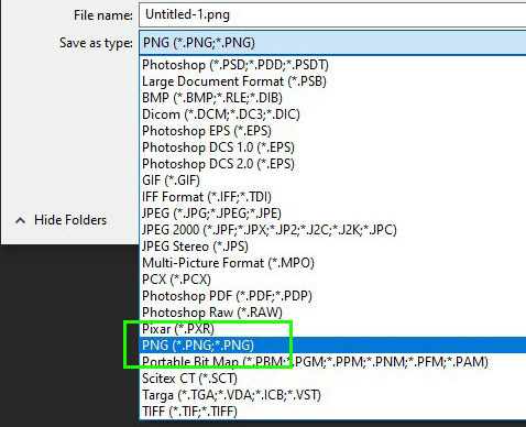 Make sure to save as PNG in Photoshop or Pixlr